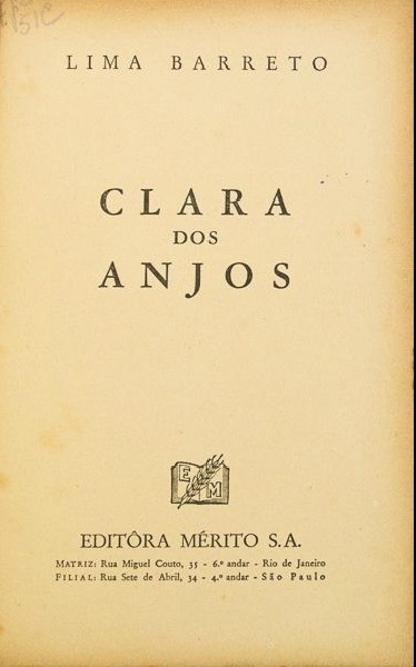 Marginália, de Lima Barreto - Editora letras & letras